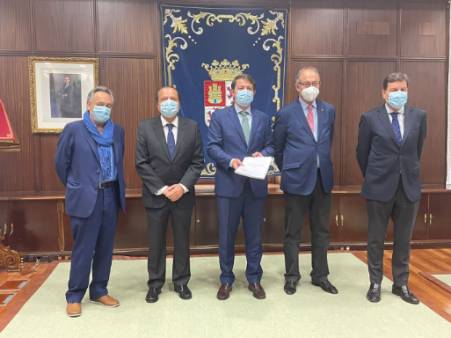 El presidente de la Junta, Carriedo, Amilivia y los consejeros Melero y Jiménez